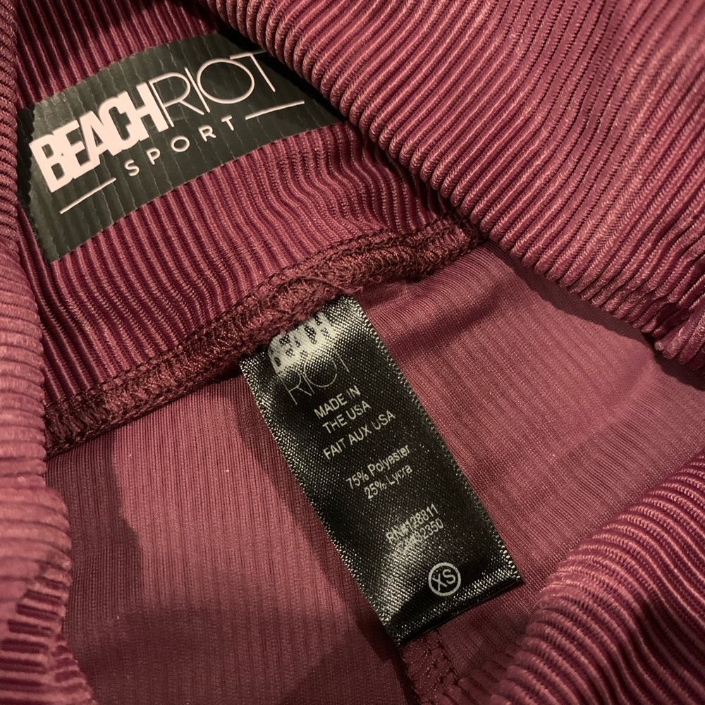 NWOT Beach Riot Ribbed Leggings - Picture 2 of 4